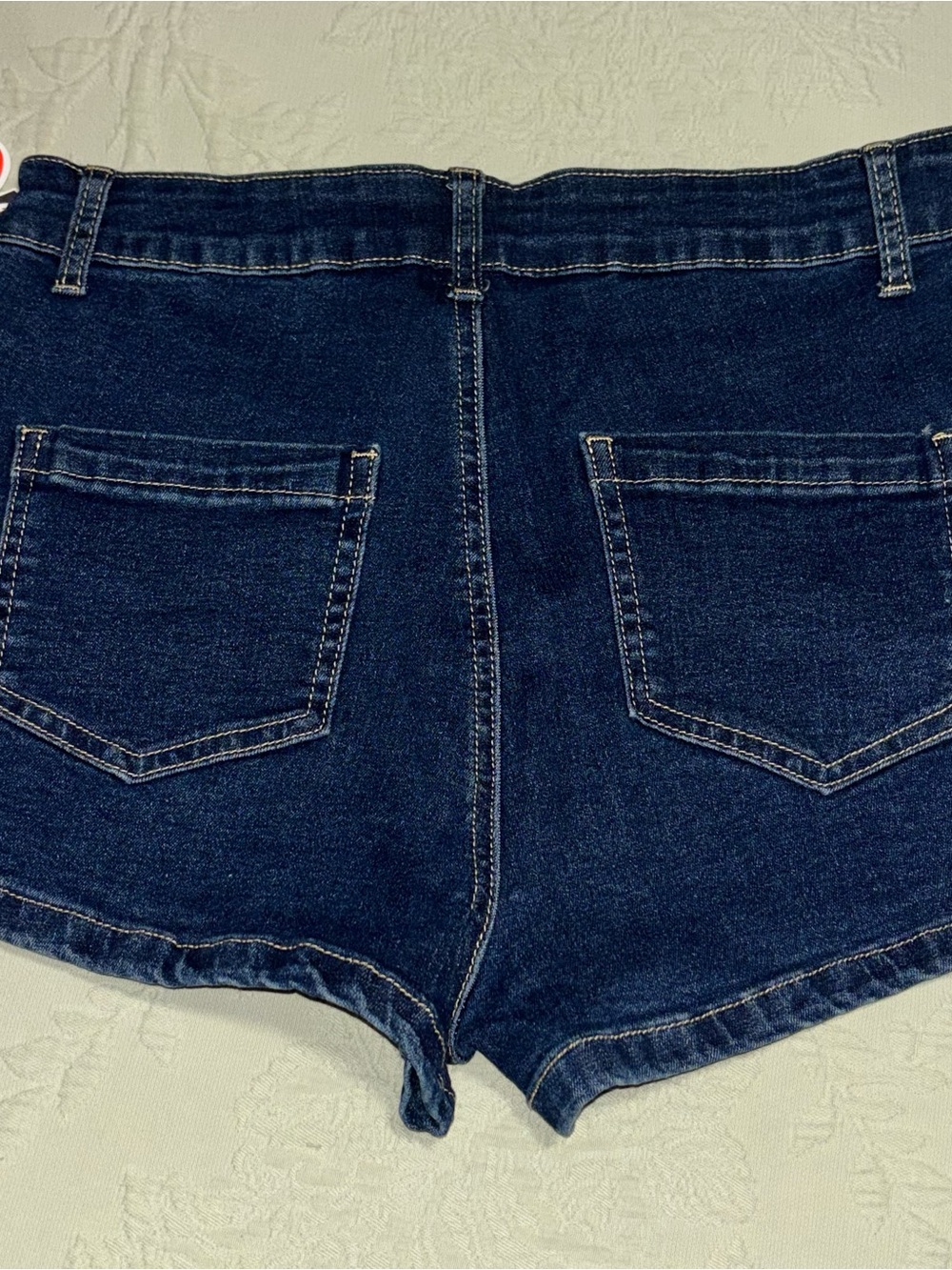 Cider Denim Micro Mini Skirt Skort Super Stretch Med NWT - Picture 3 of 4